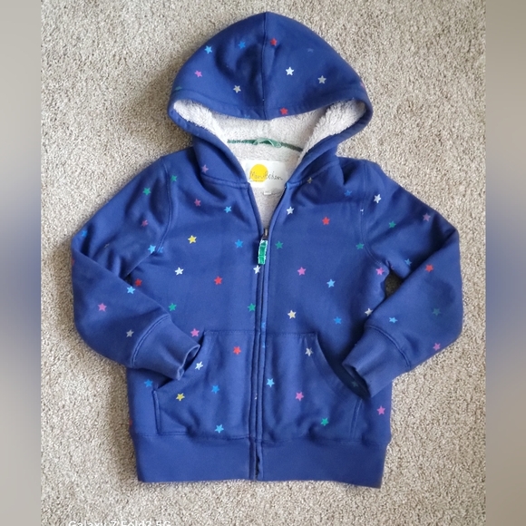 ♥️EUC♥️ BODEN GIRLS SHAGGY LINED HOODIE - Picture 1 of 8